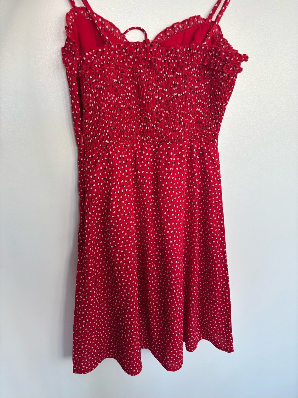 Princess Polly Red Polka Dot Tie-Front Mini Dress - Picture 4 of 4